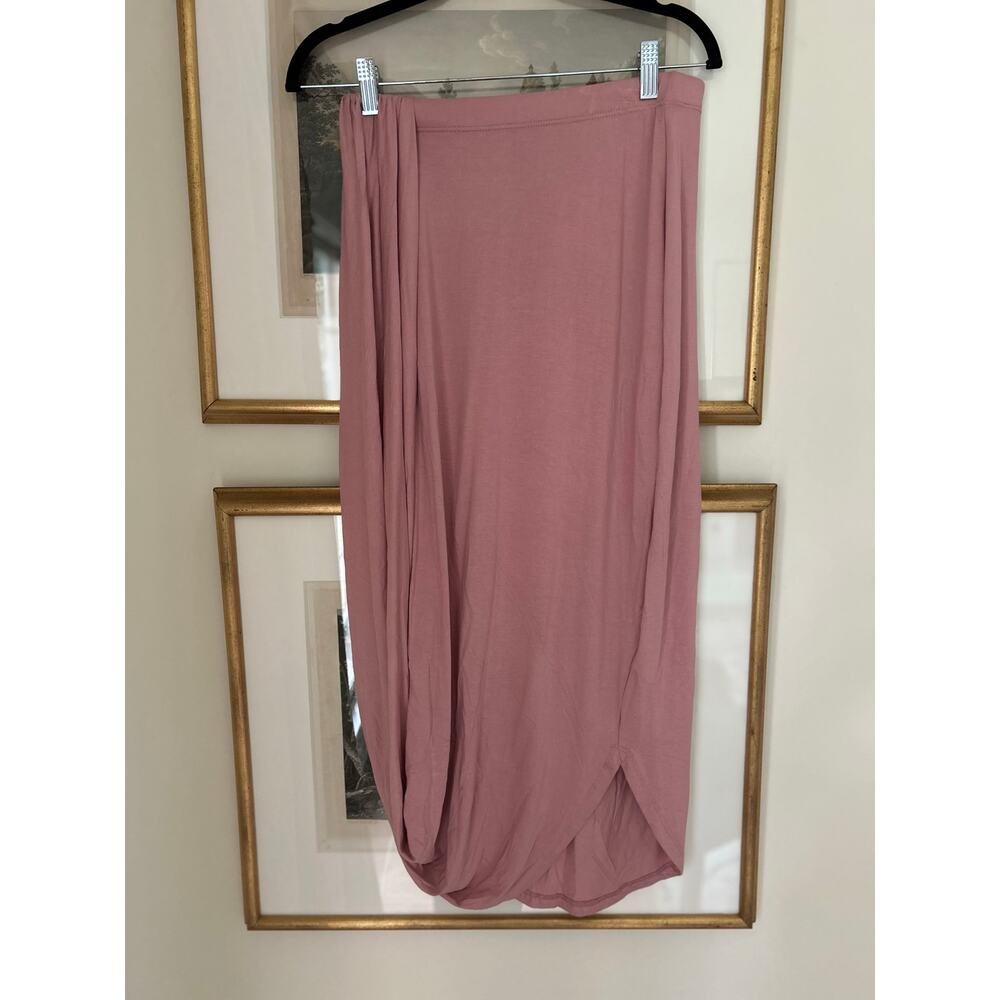 Free People Beach Women's Size Small Pink Pleated Midi Skirt - Picture 8 of 8